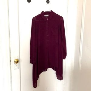 Cute dark purple Fall shirt for sale!